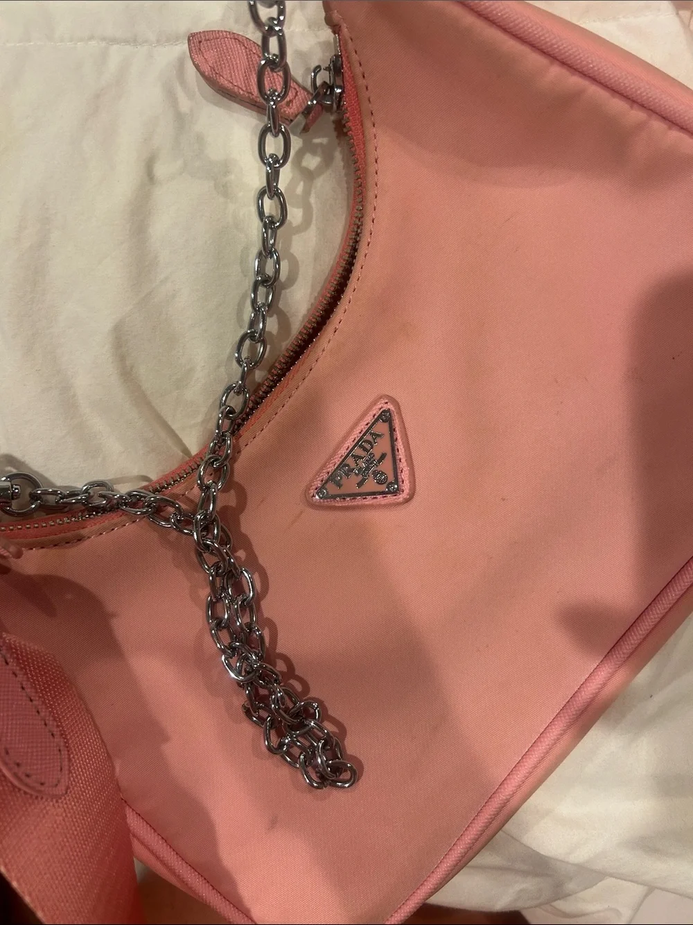 Prada Pink Nylon Re-Edition 2005 Shoulder Bag